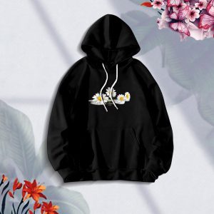 Premium Comfortable (Sunflower-Black) Ladies winter hoodie