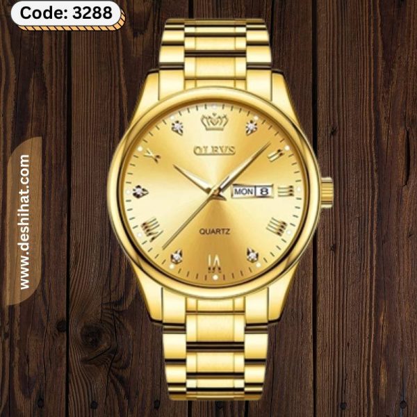 Olevs Luxury Men’s Quartz Watch (White )