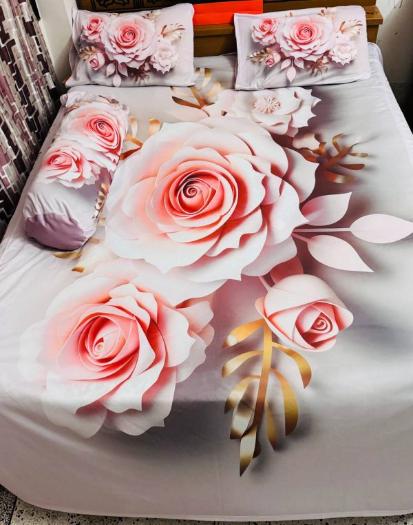 China Premium 3D Design Bed Sheet (2)