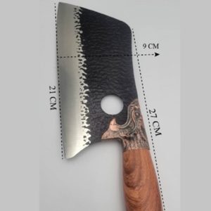 Kitchen Knife – Damascus Steel with Wooden Handle