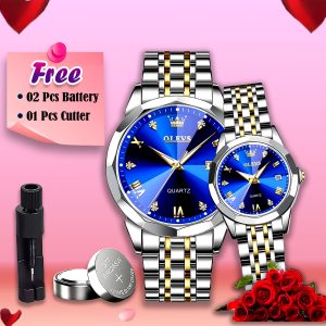 💑 OLEVS 5563 Couple Watch – ভালোবাসার মুহূর্তের নীরব সাক্ষী!