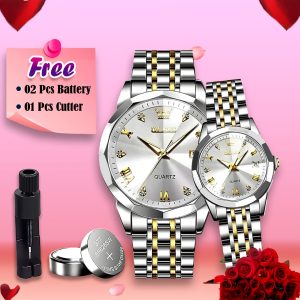 🕊️ OLEVS 5563 (Silver Edition) ❤️ ভালোবাসার বাঁধনে জড়ানো প্রতিটি মুহূর্তের নীরব সাক্ষী!